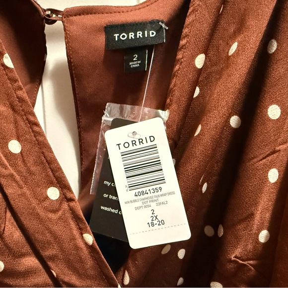 Torrid Brown Asymmetrical Ruffled Sundress - Picture 4 of 7